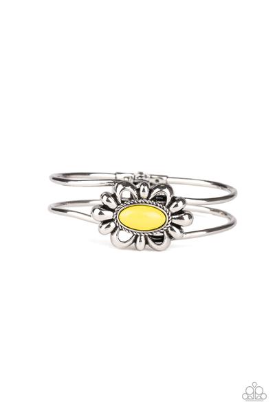 Serene Succulent Yellow Bracelet-Jewelry-Paparazzi Accessories-Ericka C Wise, $5 Jewelry Paparazzi accessories jewelry ericka champion wise elite consultant life of the party fashion fix lead and nickel free florida palm bay melbourne