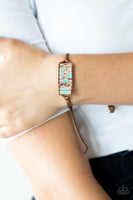 Canyon Warrior Blue Bracelet-Jewelry-Paparazzi Accessories-Ericka C Wise, $5 Jewelry Paparazzi accessories jewelry ericka champion wise elite consultant life of the party fashion fix lead and nickel free florida palm bay melbourne
