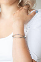 Bending Over Backwards Silver Bracelet-Jewelry-Ericka C Wise, $5 Jewelry-Ericka C Wise, $5 Jewelry Paparazzi accessories jewelry ericka champion wise elite consultant life of the party fashion fix lead and nickel free florida palm bay melbourne