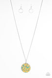 Sahara Equinox Yellow Necklace-Jewelry-Paparazzi Accessories-Ericka C Wise, $5 Jewelry Paparazzi accessories jewelry ericka champion wise elite consultant life of the party fashion fix lead and nickel free florida palm bay melbourne