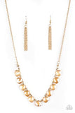 Catch a Fallen Star Gold Necklace-Jewelry-Paparazzi Accessories-Ericka C Wise, $5 Jewelry Paparazzi accessories jewelry ericka champion wise elite consultant life of the party fashion fix lead and nickel free florida palm bay melbourne