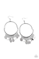 Speed of Spotlight Silver Earrings-Jewelry-Paparazzi Accessories-Ericka C Wise, $5 Jewelry Paparazzi accessories jewelry ericka champion wise elite consultant life of the party fashion fix lead and nickel free florida palm bay melbourne