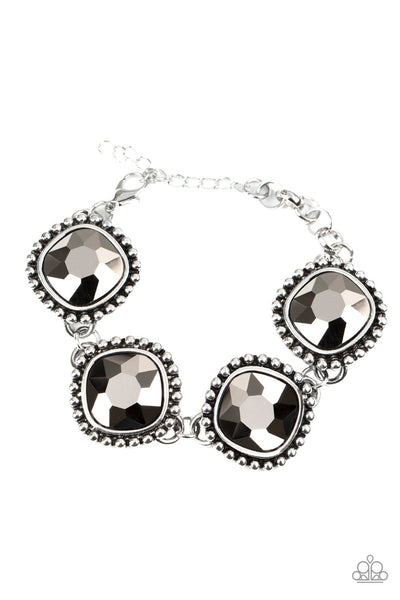 Megawatt Silver Bracelet-Jewelry-Paparazzi Accessories-Ericka C Wise, $5 Jewelry Paparazzi accessories jewelry ericka champion wise elite consultant life of the party fashion fix lead and nickel free florida palm bay melbourne