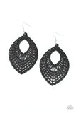 One Beach At A Time Black Earrings-Jewelry-Paparazzi Accessories-Ericka C Wise, $5 Jewelry Paparazzi accessories jewelry ericka champion wise elite consultant life of the party fashion fix lead and nickel free florida palm bay melbourne