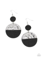 Natural Element Black Earring-Jewelry-Paparazzi Accessories-Ericka C Wise, $5 Jewelry Paparazzi accessories jewelry ericka champion wise elite consultant life of the party fashion fix lead and nickel free florida palm bay melbourne