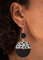 Natural Element Black Earring-Jewelry-Paparazzi Accessories-Ericka C Wise, $5 Jewelry Paparazzi accessories jewelry ericka champion wise elite consultant life of the party fashion fix lead and nickel free florida palm bay melbourne