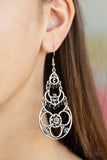 Garden Melody Black Earrings-Jewelry-Paparazzi Accessories-Ericka C Wise, $5 Jewelry Paparazzi accessories jewelry ericka champion wise elite consultant life of the party fashion fix lead and nickel free florida palm bay melbourne