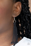 Macrame Mantra Black Necklace-Jewelry-Paparazzi Accessories-Ericka C Wise, $5 Jewelry Paparazzi accessories jewelry ericka champion wise elite consultant life of the party fashion fix lead and nickel free florida palm bay melbourne