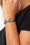 It's Getting Haute In Here Black Bracelet-Jewelry-Paparazzi Accessories-Ericka C Wise, $5 Jewelry Paparazzi accessories jewelry ericka champion wise elite consultant life of the party fashion fix lead and nickel free florida palm bay melbourne