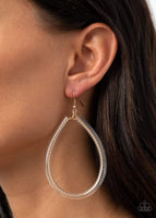 Just ENCASE You Missed It Gold Earrings-Jewelry-Paparazzi Accessories-Ericka C Wise, $5 Jewelry Paparazzi accessories jewelry ericka champion wise elite consultant life of the party fashion fix lead and nickel free florida palm bay melbourne