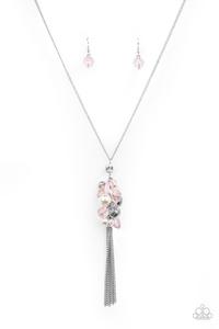 Party Girl Glow Pink Necklace-Jewelry-Paparazzi Accessories-Ericka C Wise, $5 Jewelry Paparazzi accessories jewelry ericka champion wise elite consultant life of the party fashion fix lead and nickel free florida palm bay melbourne