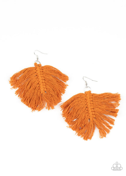 Macrame Mamba Brown Earring-Jewelry-Paparazzi Accessories-Ericka C Wise, $5 Jewelry Paparazzi accessories jewelry ericka champion wise elite consultant life of the party fashion fix lead and nickel free florida palm bay melbourne