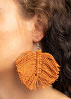 Macrame Mamba Brown Earring-Jewelry-Paparazzi Accessories-Ericka C Wise, $5 Jewelry Paparazzi accessories jewelry ericka champion wise elite consultant life of the party fashion fix lead and nickel free florida palm bay melbourne