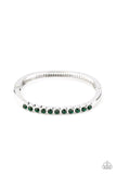 Stellar Beam Green Bracelet-Jewelry-Paparazzi Accessories-Ericka C Wise, $5 Jewelry Paparazzi accessories jewelry ericka champion wise elite consultant life of the party fashion fix lead and nickel free florida palm bay melbourne