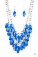 Palm Beach Beauty Blue Necklace-Jewelry-Paparazzi Accessories-Ericka C Wise, $5 Jewelry Paparazzi accessories jewelry ericka champion wise elite consultant life of the party fashion fix lead and nickel free florida palm bay melbourne