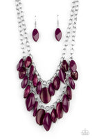 Palm Beach Beauty Purple Necklace-Jewelry-Paparazzi Accessories-Ericka C Wise, $5 Jewelry Paparazzi accessories jewelry ericka champion wise elite consultant life of the party fashion fix lead and nickel free florida palm bay melbourne