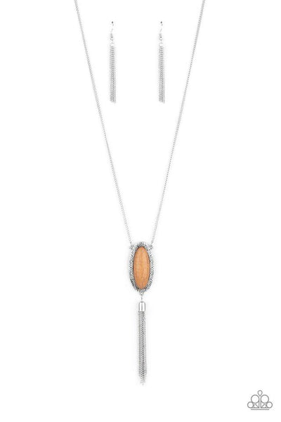 Ethereal Elegance Brown Necklace-Jewelry-Paparazzi Accessories-Ericka C Wise, $5 Jewelry Paparazzi accessories jewelry ericka champion wise elite consultant life of the party fashion fix lead and nickel free florida palm bay melbourne