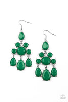 Afterglow Glamour Green Earrings-Jewelry-Paparazzi Accessories-Ericka C Wise, $5 Jewelry Paparazzi accessories jewelry ericka champion wise elite consultant life of the party fashion fix lead and nickel free florida palm bay melbourne