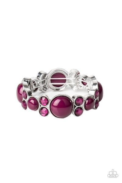 Celestial Escape Purple Bracelet-Jewelry-Ericka C Wise, $5 Jewelry-Ericka C Wise, $5 Jewelry Paparazzi accessories jewelry ericka champion wise elite consultant life of the party fashion fix lead and nickel free florida palm bay melbourne