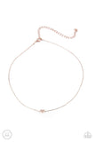 Humble Heart Rose Gold Choker Necklace-Jewelry-Paparazzi Accessories-Ericka C Wise, $5 Jewelry Paparazzi accessories jewelry ericka champion wise elite consultant life of the party fashion fix lead and nickel free florida palm bay melbourne