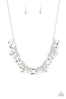 Long Live Sparkle White Necklace-Jewelry-Paparazzi Accessories-Ericka C Wise, $5 Jewelry Paparazzi accessories jewelry ericka champion wise elite consultant life of the party fashion fix lead and nickel free florida palm bay melbourne