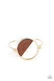 Timber Trade Gold Bracelet-Jewelry-Paparazzi Accessories-Ericka C Wise, $5 Jewelry Paparazzi accessories jewelry ericka champion wise elite consultant life of the party fashion fix lead and nickel free florida palm bay melbourne