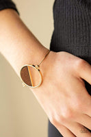 Timber Trade Gold Bracelet-Jewelry-Paparazzi Accessories-Ericka C Wise, $5 Jewelry Paparazzi accessories jewelry ericka champion wise elite consultant life of the party fashion fix lead and nickel free florida palm bay melbourne