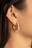 On The Hook Gold Hoop Earrings-Jewelry-Paparazzi Accessories-Ericka C Wise, $5 Jewelry Paparazzi accessories jewelry ericka champion wise elite consultant life of the party fashion fix lead and nickel free florida palm bay melbourne
