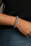 Soothes The Soul Blue Bracelet-Jewelry-Paparazzi Accessories-Ericka C Wise, $5 Jewelry Paparazzi accessories jewelry ericka champion wise elite consultant life of the party fashion fix lead and nickel free florida palm bay melbourne