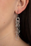 Long Live The Rebels Silver Earrings-Jewelry-Paparazzi Accessories-Ericka C Wise, $5 Jewelry Paparazzi accessories jewelry ericka champion wise elite consultant life of the party fashion fix lead and nickel free florida palm bay melbourne