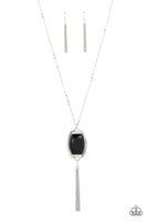 Timeless Talisman Black Necklace-Jewelry-Paparazzi Accessories-Ericka C Wise, $5 Jewelry Paparazzi accessories jewelry ericka champion wise elite consultant life of the party fashion fix lead and nickel free florida palm bay melbourne