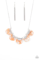 Mermaid Oasis Orange Necklace-Jewelry-Paparazzi Accessories-Ericka C Wise, $5 Jewelry Paparazzi accessories jewelry ericka champion wise elite consultant life of the party fashion fix lead and nickel free florida palm bay melbourne