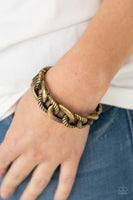 Bold Move Brass Bracelet-Jewelry-Paparazzi Accessories-Ericka C Wise, $5 Jewelry Paparazzi accessories jewelry ericka champion wise elite consultant life of the party fashion fix lead and nickel free florida palm bay melbourne