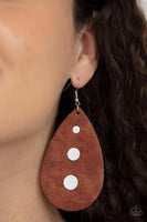 Rustic Torrent Brown Earrings-Jewelry-Paparazzi Accessories-Ericka C Wise, $5 Jewelry Paparazzi accessories jewelry ericka champion wise elite consultant life of the party fashion fix lead and nickel free florida palm bay melbourne