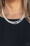 Poshly Petite White Necklace-Jewelry-Paparazzi Accessories-Ericka C Wise, $5 Jewelry Paparazzi accessories jewelry ericka champion wise elite consultant life of the party fashion fix lead and nickel free florida palm bay melbourne
