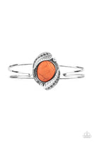 Living off the Bandlands Orange Bracelet-Jewelry-Ericka C Wise, $5 Jewelry-Ericka C Wise, $5 Jewelry Paparazzi accessories jewelry ericka champion wise elite consultant life of the party fashion fix lead and nickel free florida palm bay melbourne