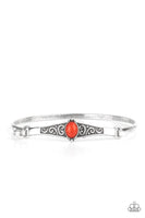 Stone Scrolls Red Bracelet-Jewelry-Paparazzi Accessories-Ericka C Wise, $5 Jewelry Paparazzi accessories jewelry ericka champion wise elite consultant life of the party fashion fix lead and nickel free florida palm bay melbourne