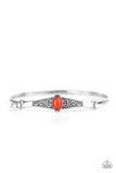Stone Scrolls Red Bracelet-Jewelry-Paparazzi Accessories-Ericka C Wise, $5 Jewelry Paparazzi accessories jewelry ericka champion wise elite consultant life of the party fashion fix lead and nickel free florida palm bay melbourne