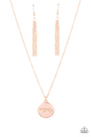 The Cool Mom Rose Gold Necklace-Jewelry-Paparazzi Accessories-Ericka C Wise, $5 Jewelry Paparazzi accessories jewelry ericka champion wise elite consultant life of the party fashion fix lead and nickel free florida palm bay melbourne