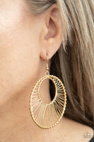 Artisan Applique Gold Earring-Jewelry-Paparazzi Accessories-Ericka C Wise, $5 Jewelry Paparazzi accessories jewelry ericka champion wise elite consultant life of the party fashion fix lead and nickel free florida palm bay melbourne