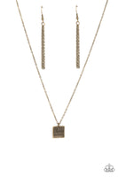 Chaos Coordinator Brass Necklace-Jewelry-Paparazzi Accessories-Ericka C Wise, $5 Jewelry Paparazzi accessories jewelry ericka champion wise elite consultant life of the party fashion fix lead and nickel free florida palm bay melbourne