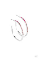 Somewhere Over the Ombre Pink Earrings-Paparazzi Accessories-Ericka C Wise, $5 Jewelry Paparazzi accessories jewelry ericka champion wise elite consultant life of the party fashion fix lead and nickel free florida palm bay melbourne