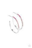 Somewhere Over the Ombre Pink Earrings-Paparazzi Accessories-Ericka C Wise, $5 Jewelry Paparazzi accessories jewelry ericka champion wise elite consultant life of the party fashion fix lead and nickel free florida palm bay melbourne