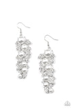 The Party Has Arrived White Earrings-Jewelry-Paparazzi Accessories-Ericka C Wise, $5 Jewelry Paparazzi accessories jewelry ericka champion wise elite consultant life of the party fashion fix lead and nickel free florida palm bay melbourne