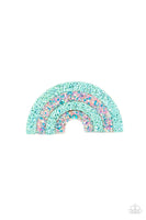 Rainbow Reflections Blue Hair Accessory-Jewelry-Paparazzi Accessories-Ericka C Wise, $5 Jewelry Paparazzi accessories jewelry ericka champion wise elite consultant life of the party fashion fix lead and nickel free florida palm bay melbourne