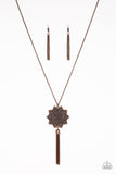 From Sunup to Sundown Copper Necklace-Jewelry-Paparazzi Accessories-Ericka C Wise, $5 Jewelry Paparazzi accessories jewelry ericka champion wise elite consultant life of the party fashion fix lead and nickel free florida palm bay melbourne