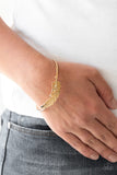 How Do You Like This Feather Gold Bracelet-Jewelry-Paparazzi Accessories-Ericka C Wise, $5 Jewelry Paparazzi accessories jewelry ericka champion wise elite consultant life of the party fashion fix lead and nickel free florida palm bay melbourne