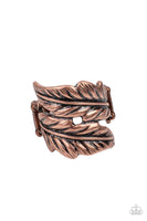 Inner Flight Copper Ring-Jewelry-Paparazzi Accessories-Ericka C Wise, $5 Jewelry Paparazzi accessories jewelry ericka champion wise elite consultant life of the party fashion fix lead and nickel free florida palm bay melbourne