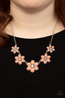 Prairie Party Orange Necklace-Jewelry-Paparazzi Accessories-Ericka C Wise, $5 Jewelry Paparazzi accessories jewelry ericka champion wise elite consultant life of the party fashion fix lead and nickel free florida palm bay melbourne