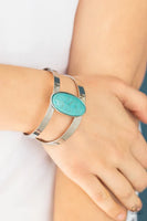 Quarry Queen Blue Bracelet-Jewelry-Paparazzi Accessories-Ericka C Wise, $5 Jewelry Paparazzi accessories jewelry ericka champion wise elite consultant life of the party fashion fix lead and nickel free florida palm bay melbourne